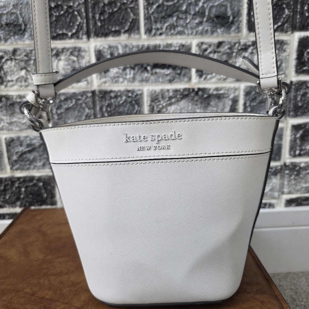 Kate Spade Women's White Leather Crossbody Bag
